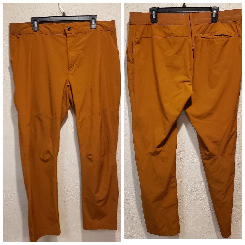 THE NORTH FACE Pants Mens 40x33 Beyond the Wall Rock Climbing FlashDry-XD Orange